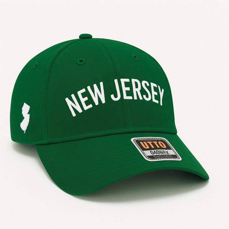 Embroidered New Jersey Dad Hat: NJ State Baseball Cap