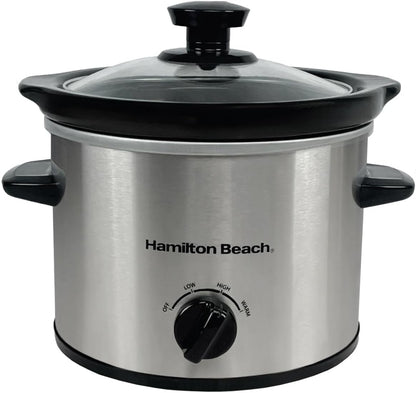 Hamilton Beach 6.5L Family Favourite Slow Cooker, 240W Energy-Efficient Design, Removable Oven-Safe Ceramic Bowl, 3 Heat Settings, Serves 6-8 People, Easy Clean, Black - HBSC070B