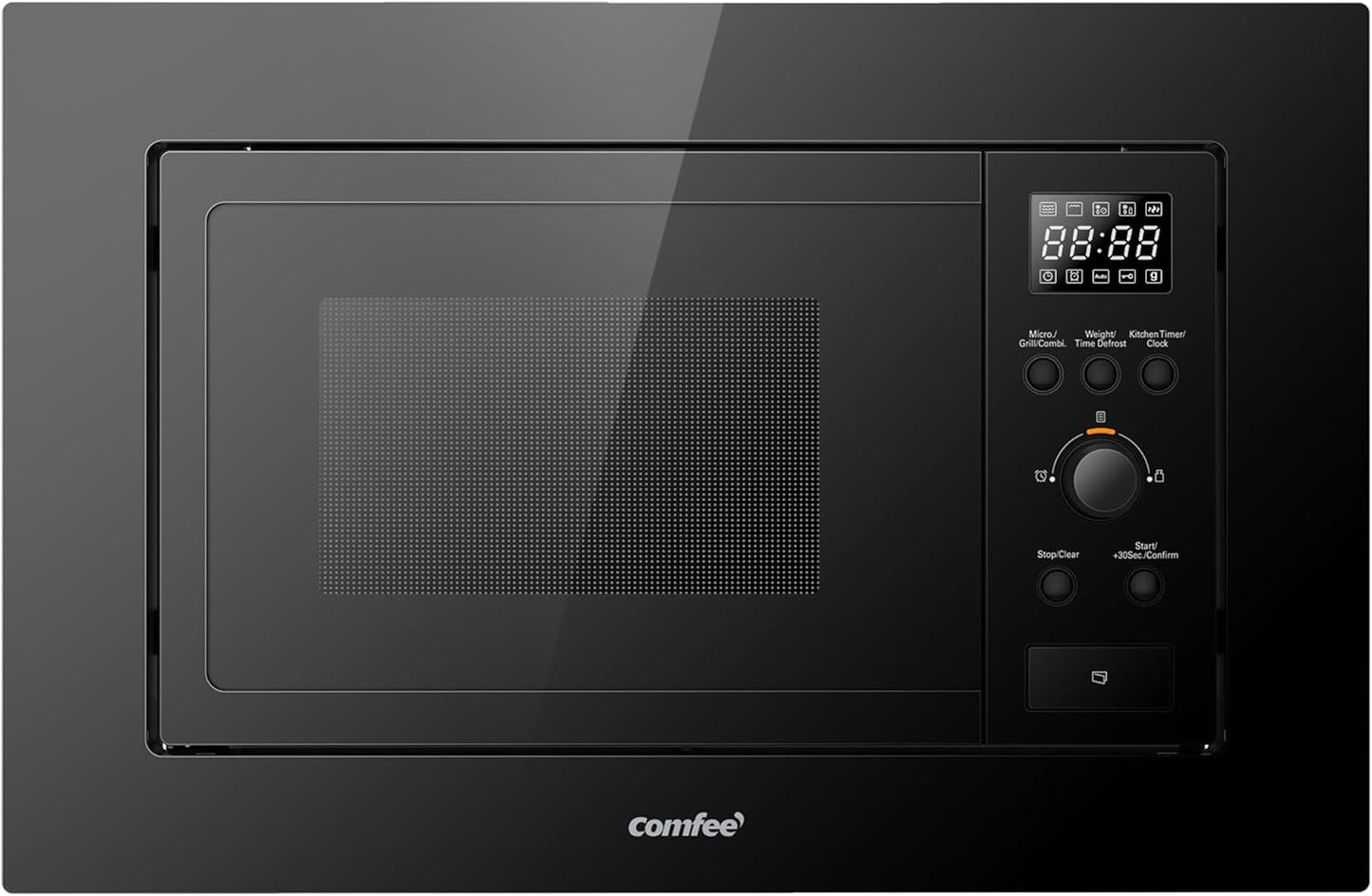 COMFEE' Black Compact Microwave Oven 700W with Manual Control - 20L Countertop Microwave for Small Kitchens, 5 Power Levels & Quick Defrost, CM-M202CC(BK)