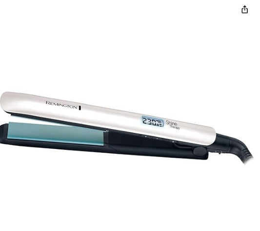 Remington Shine Therapy Hair Straightener with Advanced Ceramic coating infused with Moroccan Argan Oil for sleek & smooth glide