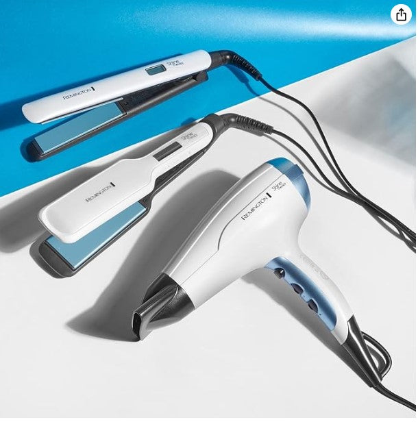 Remington Shine Therapy Hair Straightener with Advanced Ceramic coating infused with Moroccan Argan Oil for sleek & smooth glide