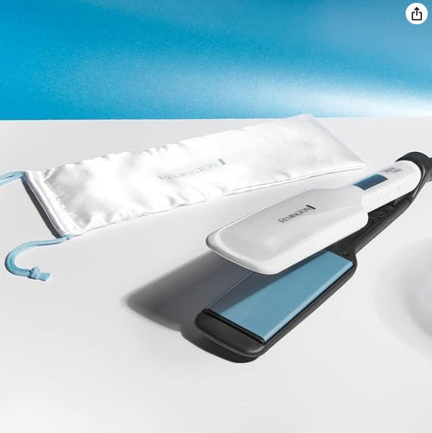 Remington Shine Therapy Hair Straightener with Advanced Ceramic coating infused with Moroccan Argan Oil for sleek & smooth glide