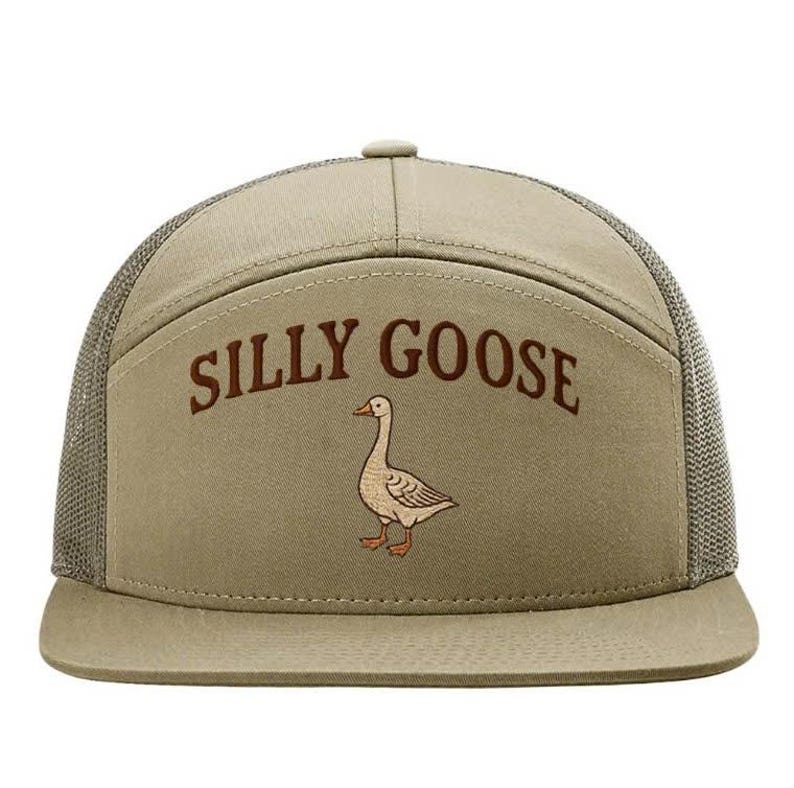 Embroidered Silly Goose Trucker Hat - Unisex Outdoor Cap