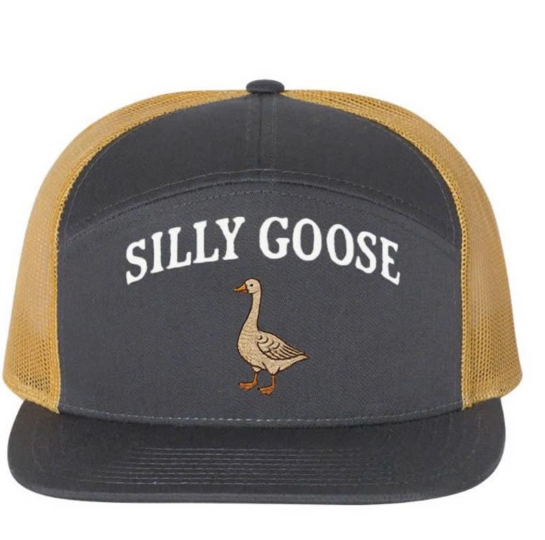 Embroidered Silly Goose Trucker Hat - Unisex Outdoor Cap