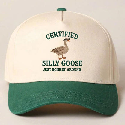 Embroidered Silly Goose Baseball Cap - Funny Meme Dad Hat