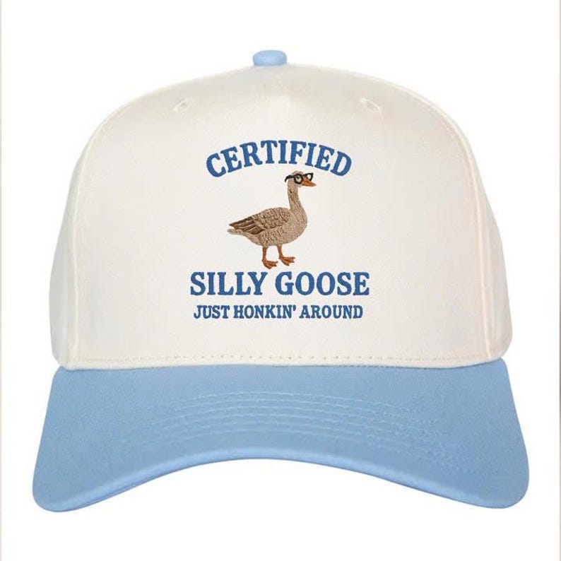 Embroidered Silly Goose Baseball Cap - Funny Meme Dad Hat