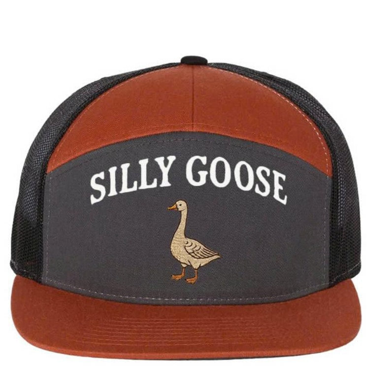 Embroidered Silly Goose Trucker Hat - Unisex Outdoor Cap