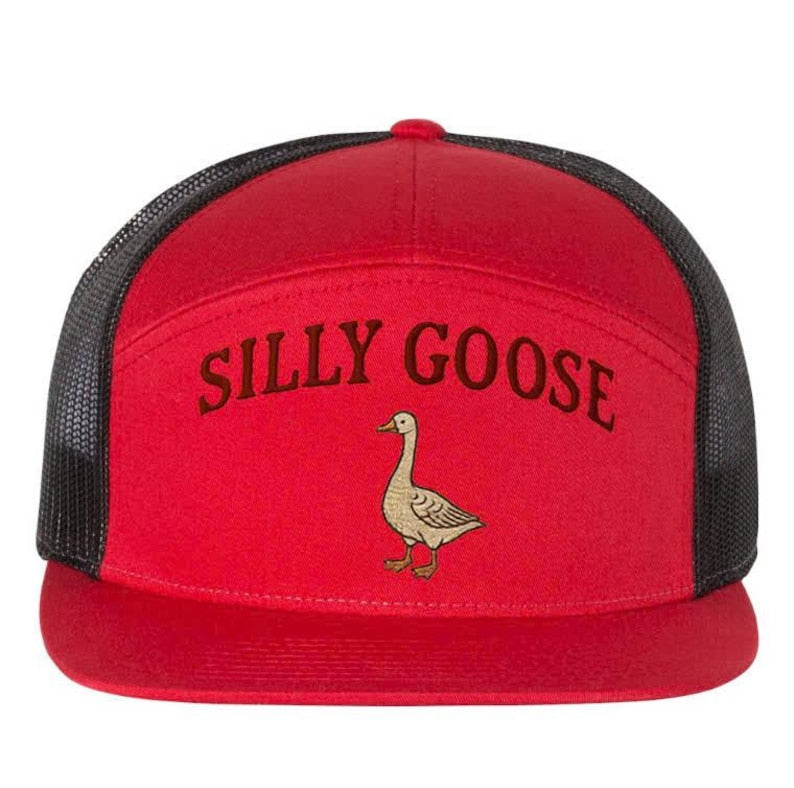 Embroidered Silly Goose Trucker Hat - Unisex Outdoor Cap