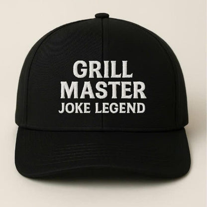 Grill Master Dad Hat: Joke Legend Embroidered BBQ Cap