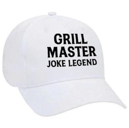 Grill Master Dad Hat: Joke Legend Embroidered BBQ Cap