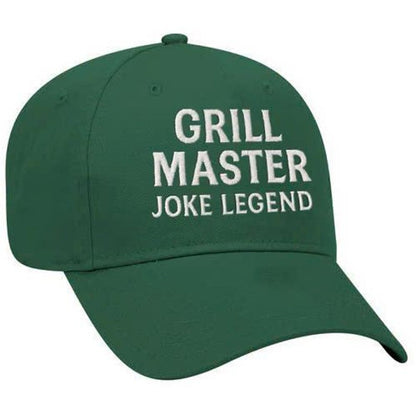 Grill Master Dad Hat: Joke Legend Embroidered BBQ Cap