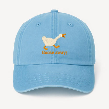 Embroidered Goose Dad Hat: Funny Animal Baseball Cap