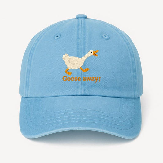 Embroidered Goose Dad Hat: Funny Animal Baseball Cap