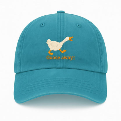 Embroidered Goose Dad Hat: Funny Animal Baseball Cap