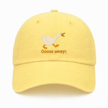 Embroidered Goose Dad Hat: Funny Animal Baseball Cap