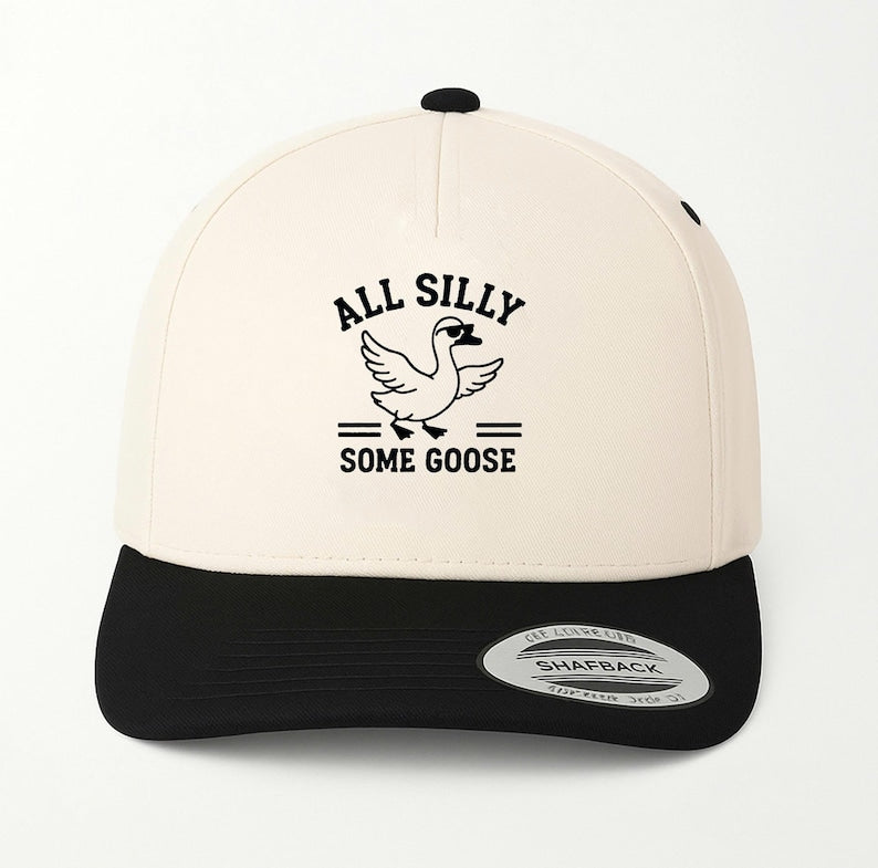 Embroidered Goose Trucker Hat: Funny Baseball Cap for Goose Lovers