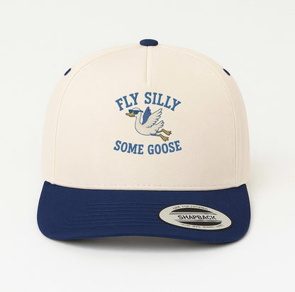 Embroidered Goose Trucker Hat: Funny Snapback Cap for Men & Women