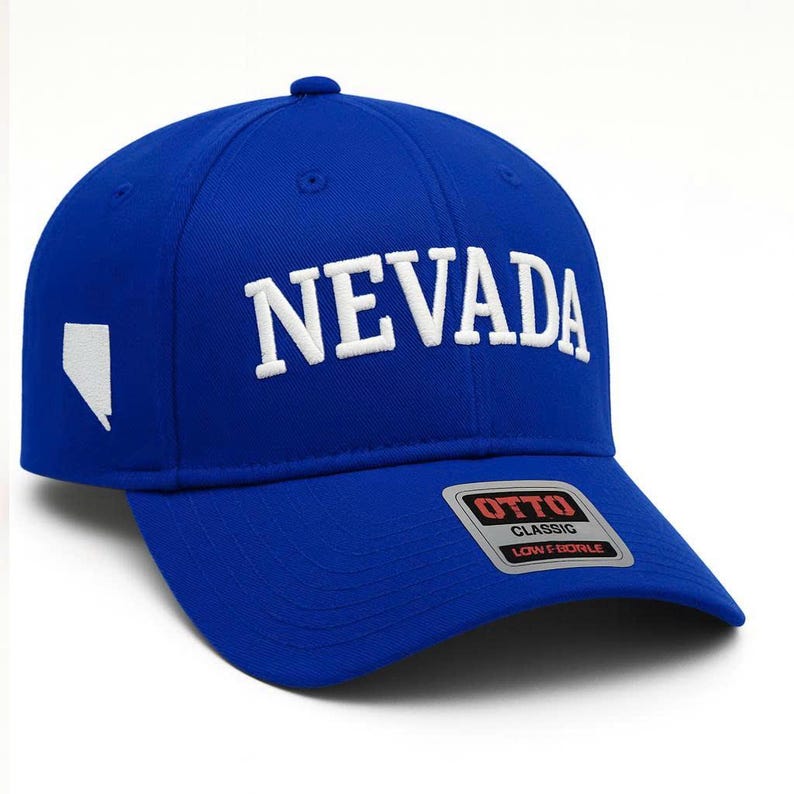 Embroidered Nevada Hat: State Outline Baseball Cap - Unisex Gift