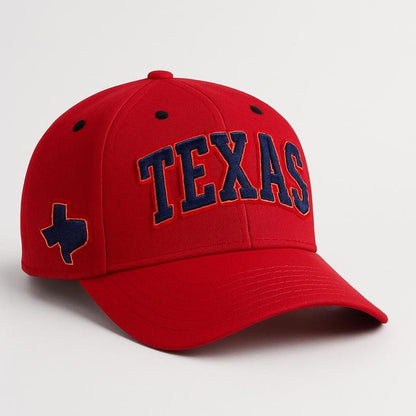Texas Embroidered Hat: State Outline Patch, Unisex Baseball Cap