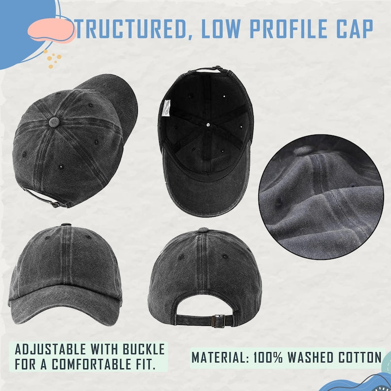 Ho Ho Ho Santa Embroidered Hat, Festive Christmas Baseball Cap for Adults, Holiday Embroidery Cap, Funny Ugly Xmas Hat Gift