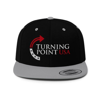 Turning Point USA Snapback – Embroidered Flat Bill Streetwear Cap | High-Profile Adjustable Hat