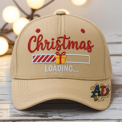 Christmas Loading Embroidered Hat – Festive Holiday Baseball Cap
