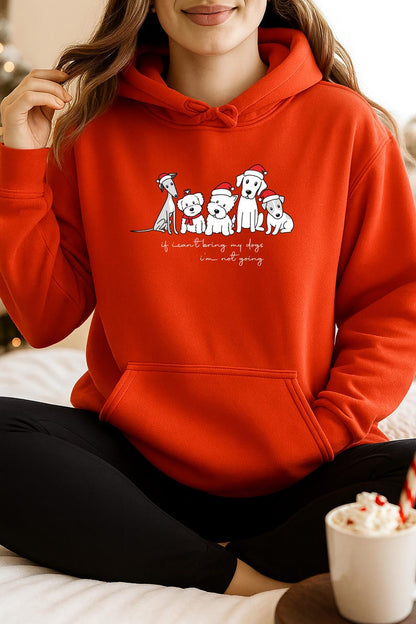 Merry Christmas Hoodie,Nightmare Before Xmass Top, reindeer, snowman, snowflake,santa claus, Elf,festive season, bring My dogs (Hod)