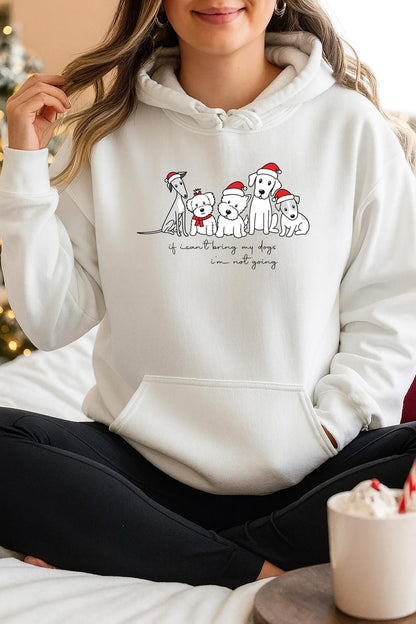 Merry Christmas Hoodie,Nightmare Before Xmass Top, reindeer, snowman, snowflake,santa claus, Elf,festive season, bring My dogs (Hod)