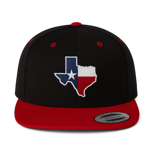 Texas State Snapback – Embroidered Lone Star Outline | Flat Bill Streetwear Cap