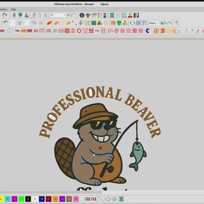 Funny Beaver Embroidered Dad Hat: Off Duty Cotton Baseball Cap