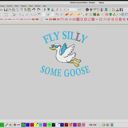 Embroidered Goose Trucker Hat: Funny Snapback Cap for Men & Women