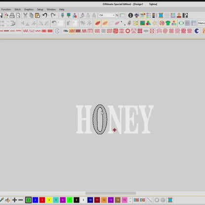 Honey Embroidered Trucker Hat: Vintage Distressed Denim Baseball Cap