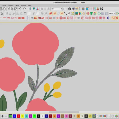 Floral Embroidered Baseball Cap: Pink Rose Dad Hat