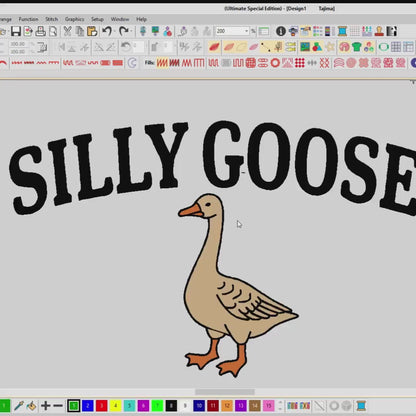 Embroidered Silly Goose Trucker Hat - Unisex Outdoor Cap